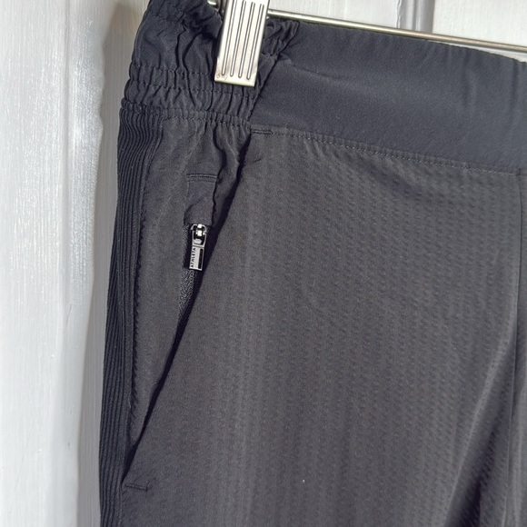 Athleta Black Textured Brooklyn Jogger Stretch Tapered Leg 566689 W1081 Sz 4 - Picture 5 of 10